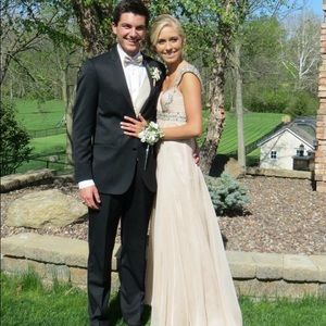 Champagne prom dress